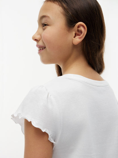 Tommy Hilfiger Kids' Lettuce-Trim Sleeve T-Shirt