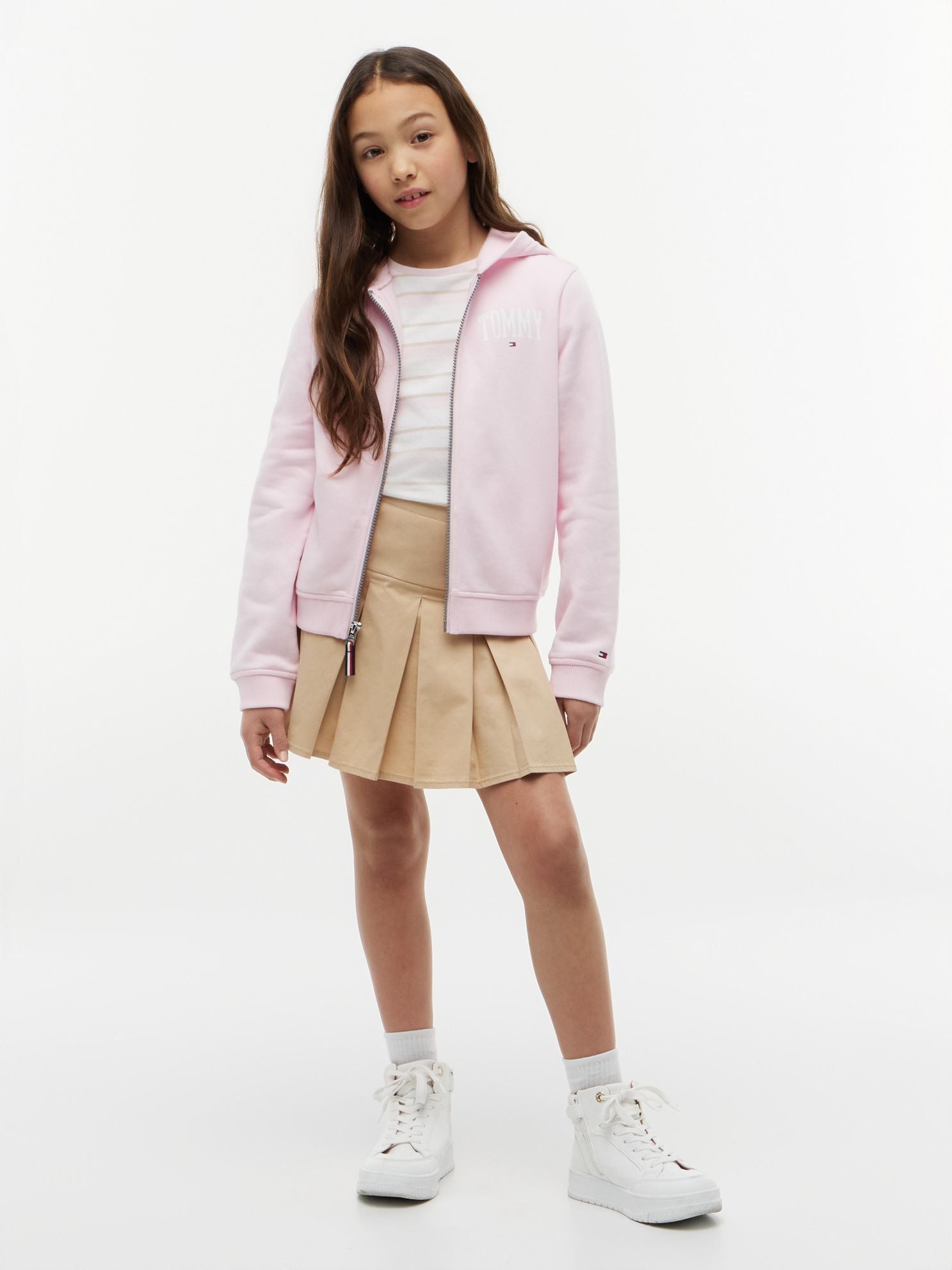 Tommy Hilfiger Kids' Collegiate Tommy Logo Zip Hoodie