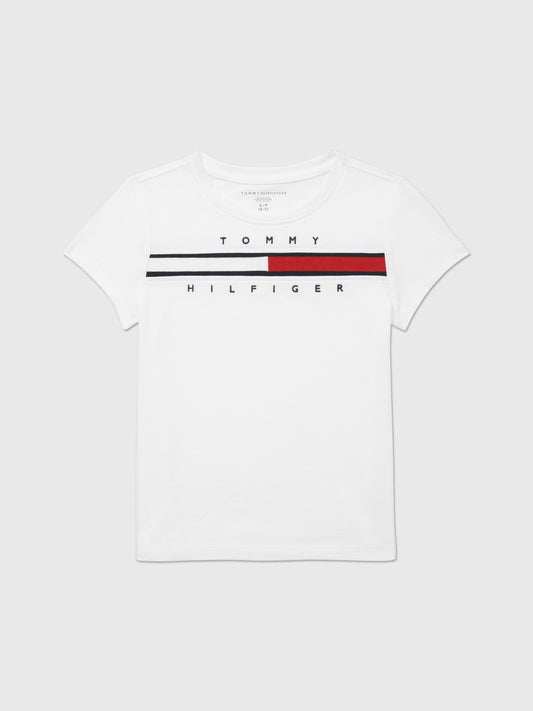Tommy Hilfiger Kids' Embroidered Flag Logo T-Shirt