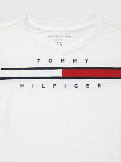 Tommy Hilfiger Kids' Embroidered Flag Logo T-Shirt