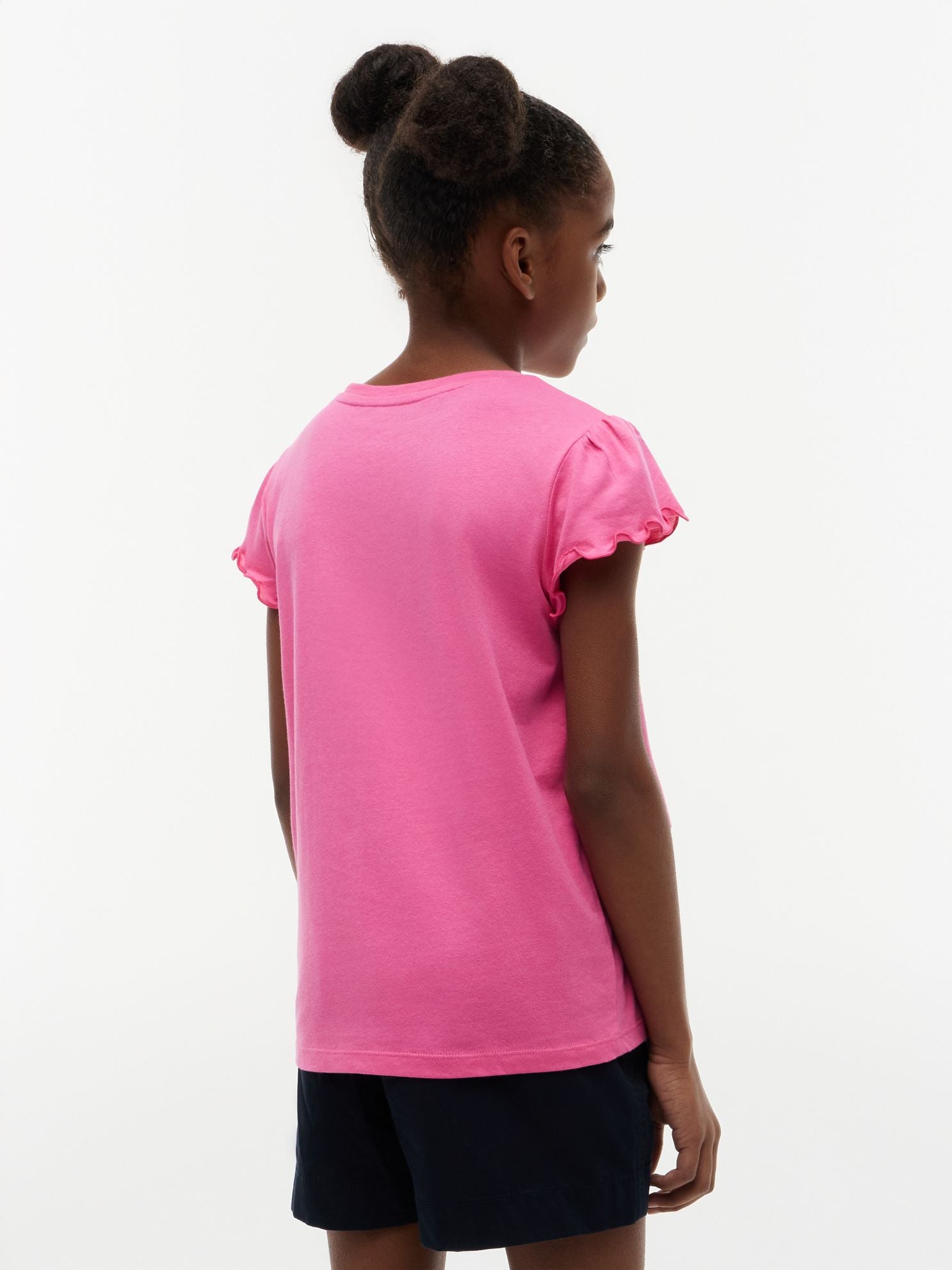 Tommy Hilfiger Kids' Lettuce-Trim Sleeve T-Shirt