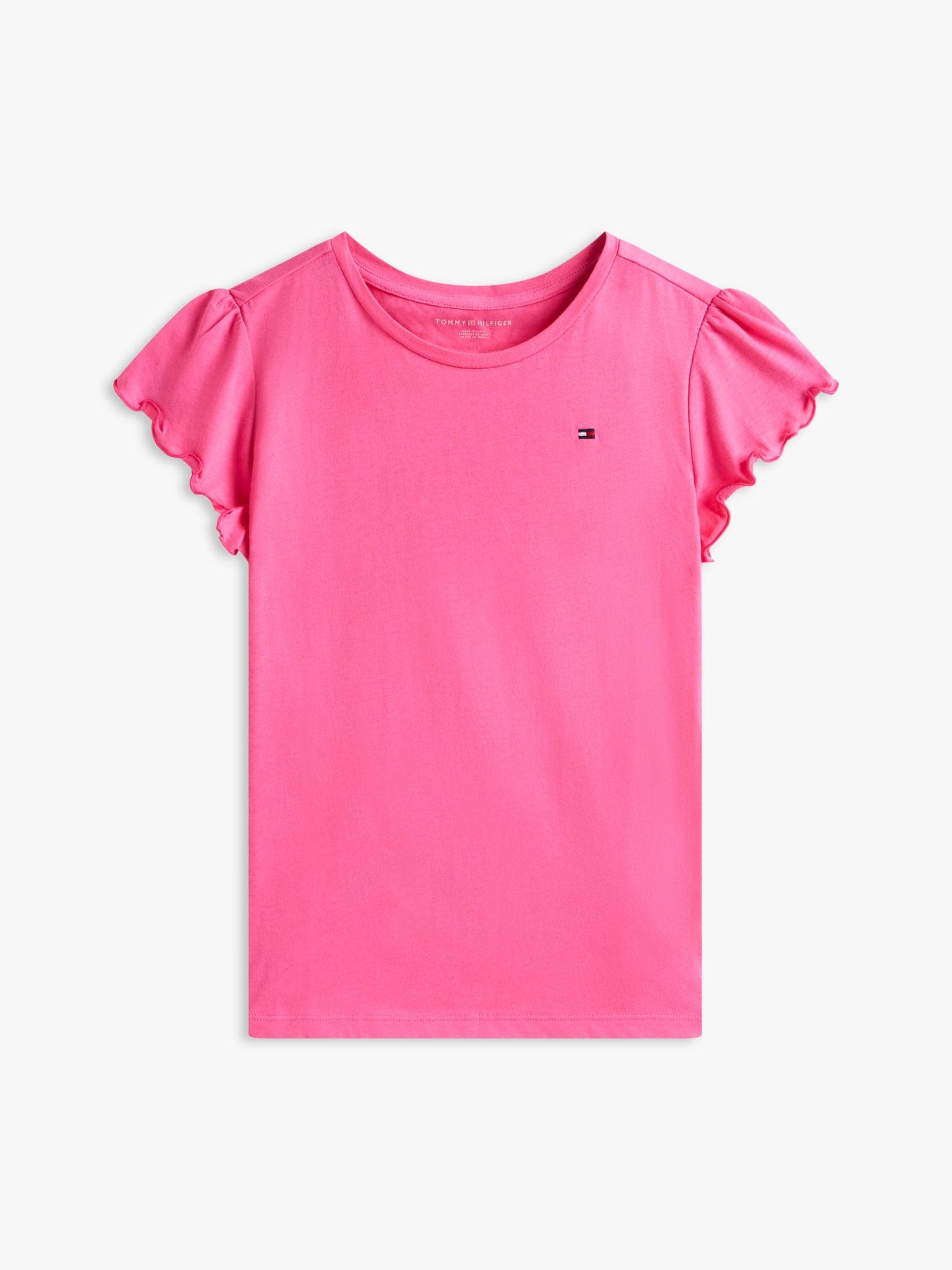 Tommy Hilfiger Kids' Lettuce-Trim Sleeve T-Shirt