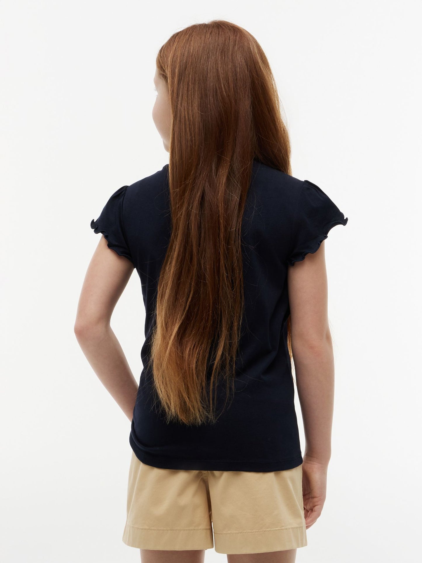 Tommy Hilfiger Kids' Lettuce-Trim Sleeve T-Shirt