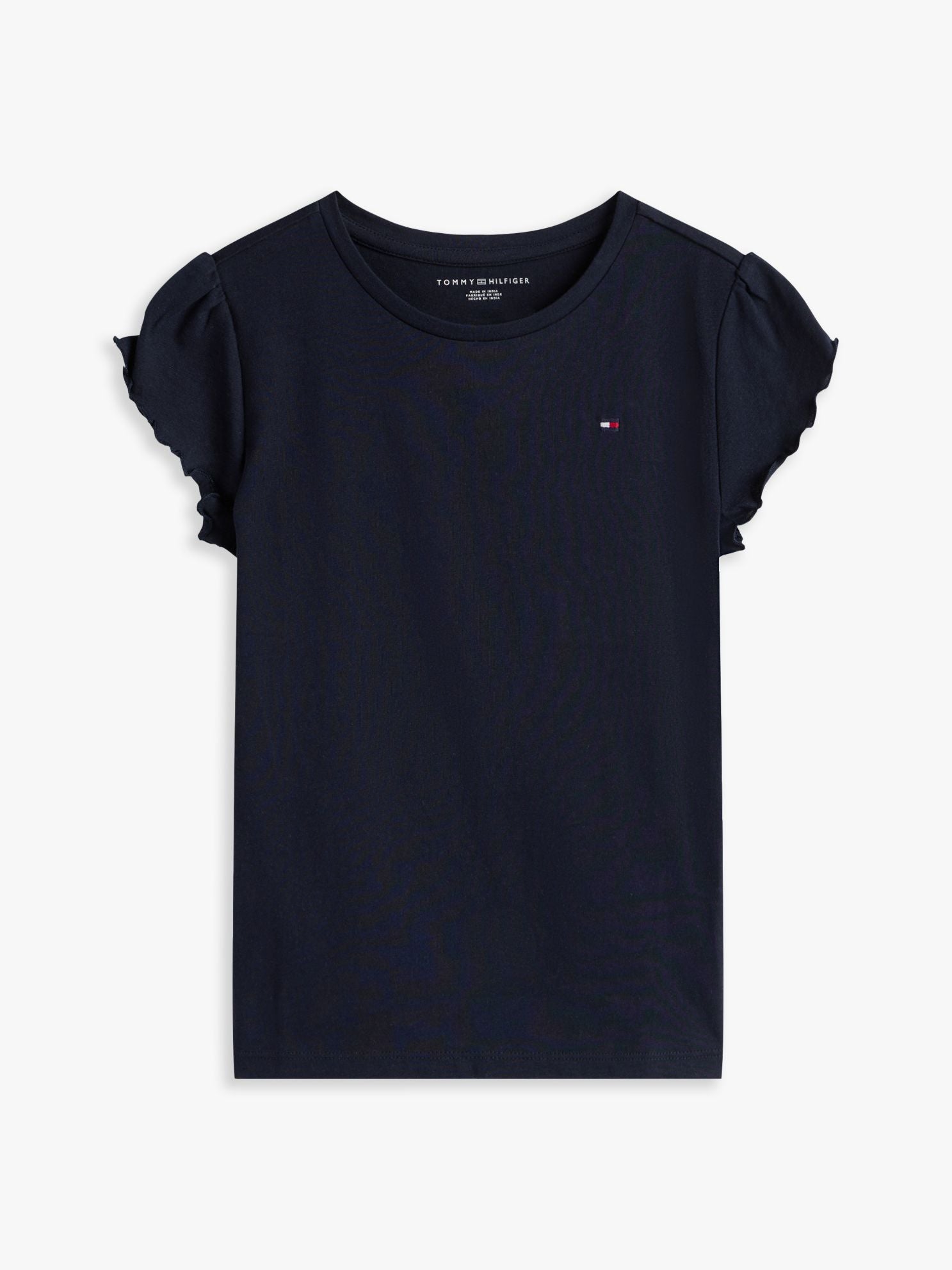 Tommy Hilfiger Kids' Lettuce-Trim Sleeve T-Shirt