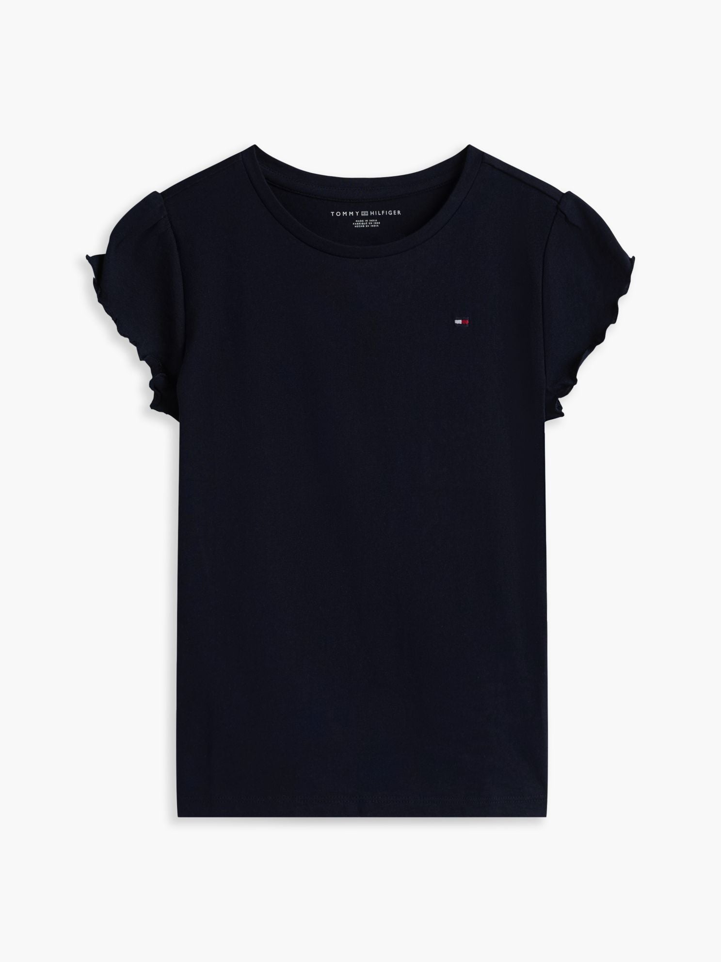 Tommy Hilfiger Kids' Lettuce-Trim Sleeve T-Shirt
