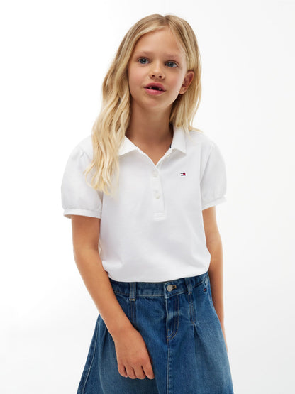 Tommy Hilfiger Kids' Puff-Sleeve Stretch Polo