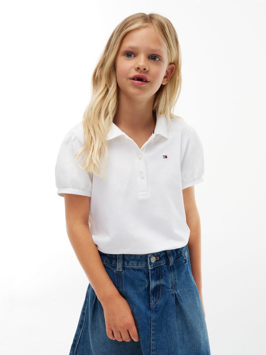 Tommy Hilfiger Kids' Puff-Sleeve Stretch Polo