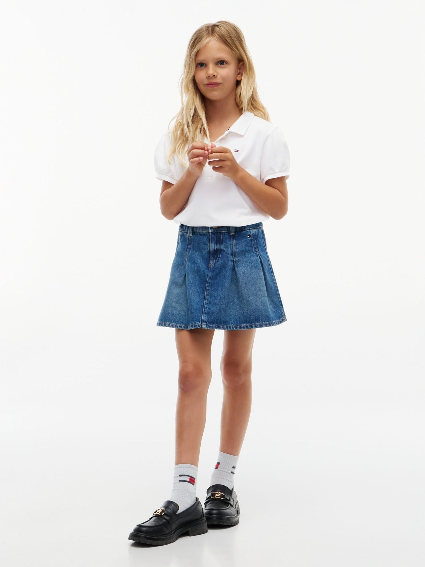 Tommy Hilfiger Kids' Puff-Sleeve Stretch Polo