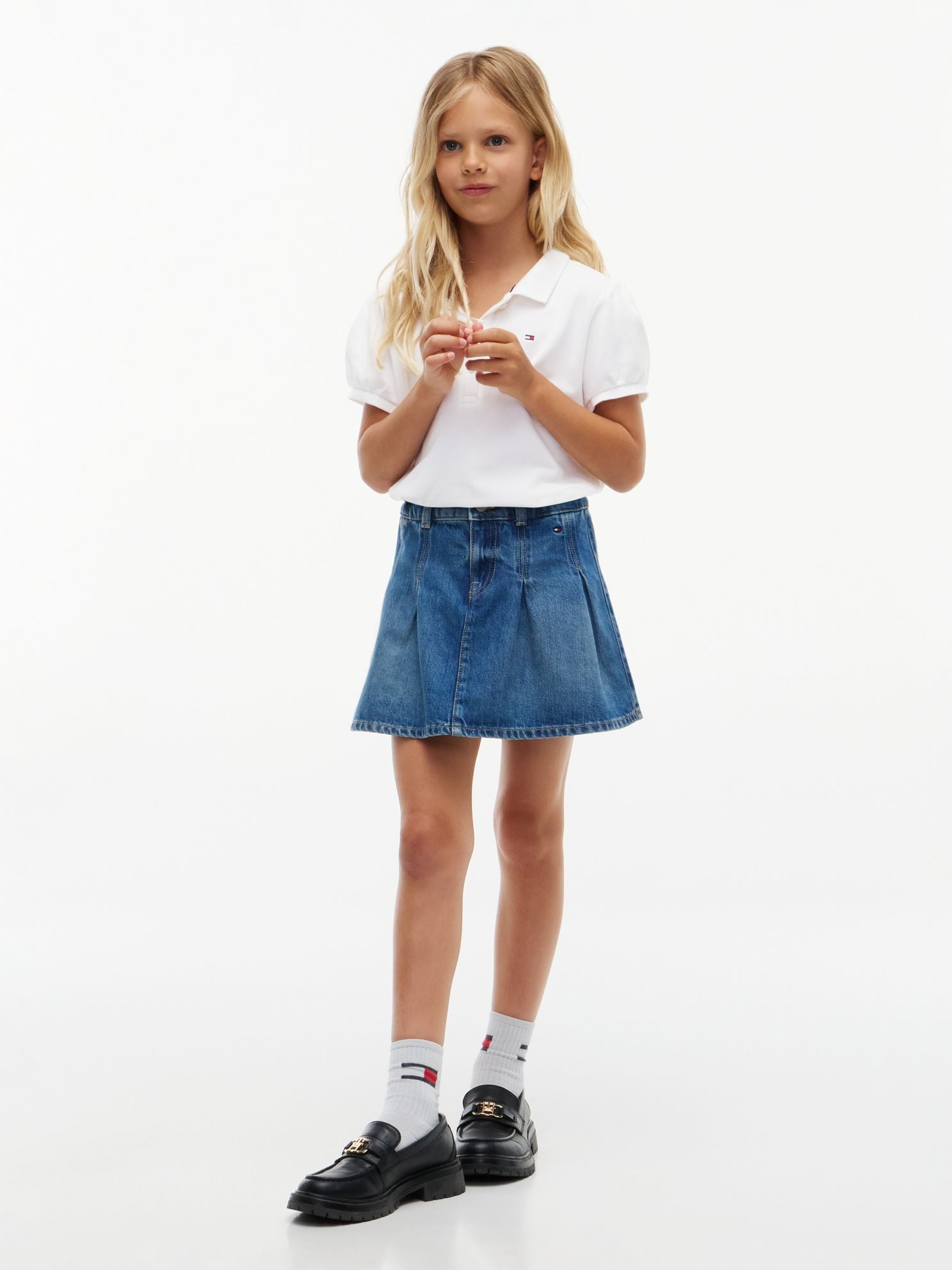Tommy Hilfiger Kids' Puff-Sleeve Stretch Polo
