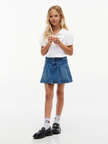 Tommy Hilfiger Kids' Puff-Sleeve Stretch Polo