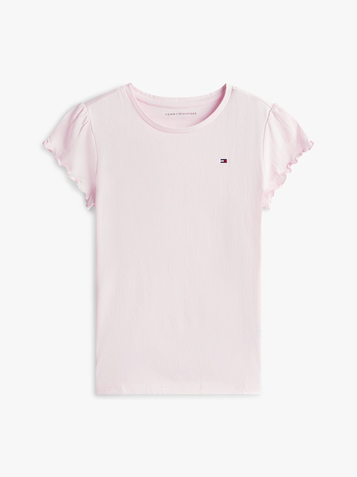 Tommy Hilfiger Kids' Lettuce-Trim Sleeve T-Shirt