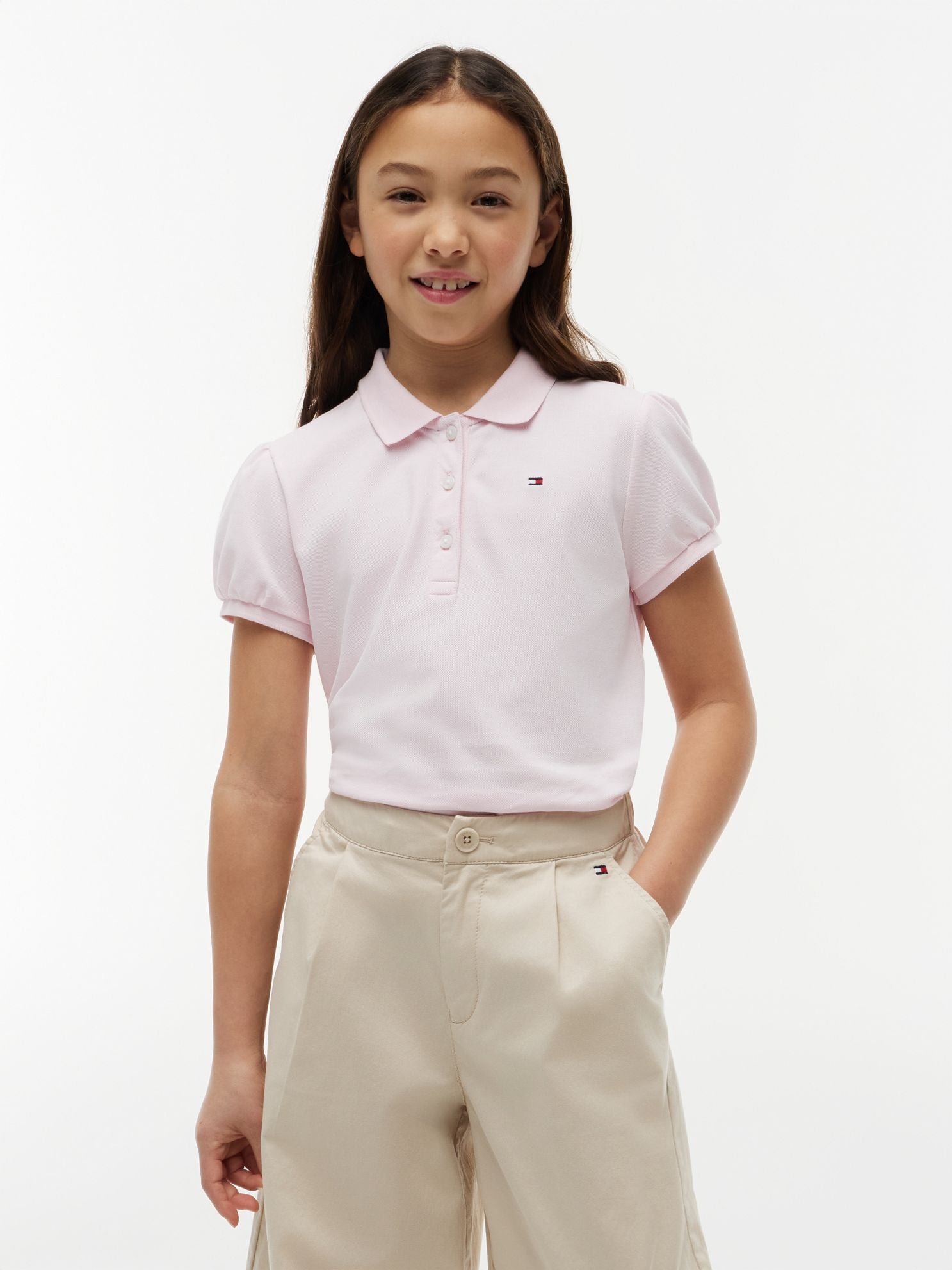 Tommy Hilfiger Kids' Puff-Sleeve Stretch Polo