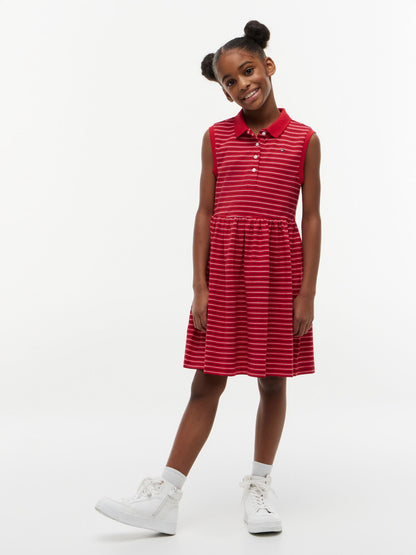 Tommy Hilfiger Kids' Striped Sleeveless Polo Dress