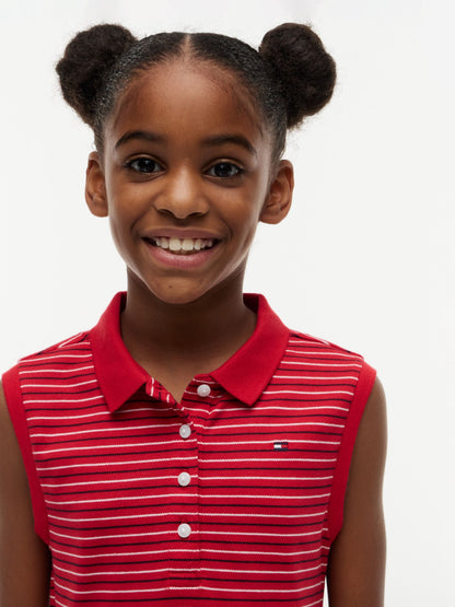 Tommy Hilfiger Kids' Striped Sleeveless Polo Dress