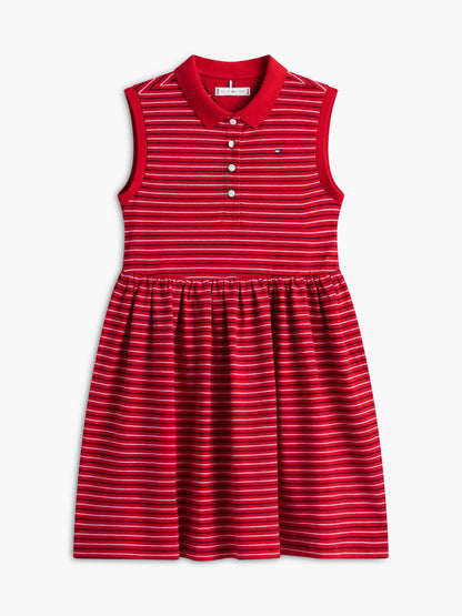 Tommy Hilfiger Kids' Striped Sleeveless Polo Dress
