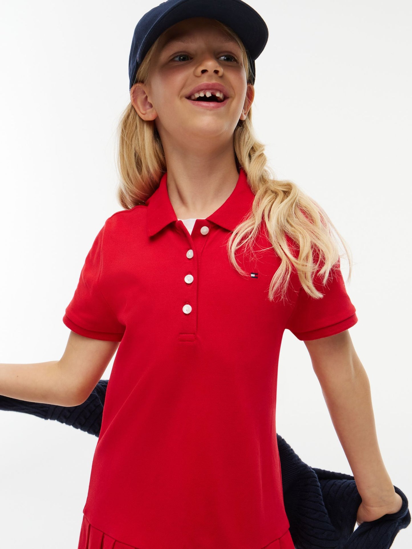 Tommy Hilfiger Kids' Pleated Stretch Polo Dress