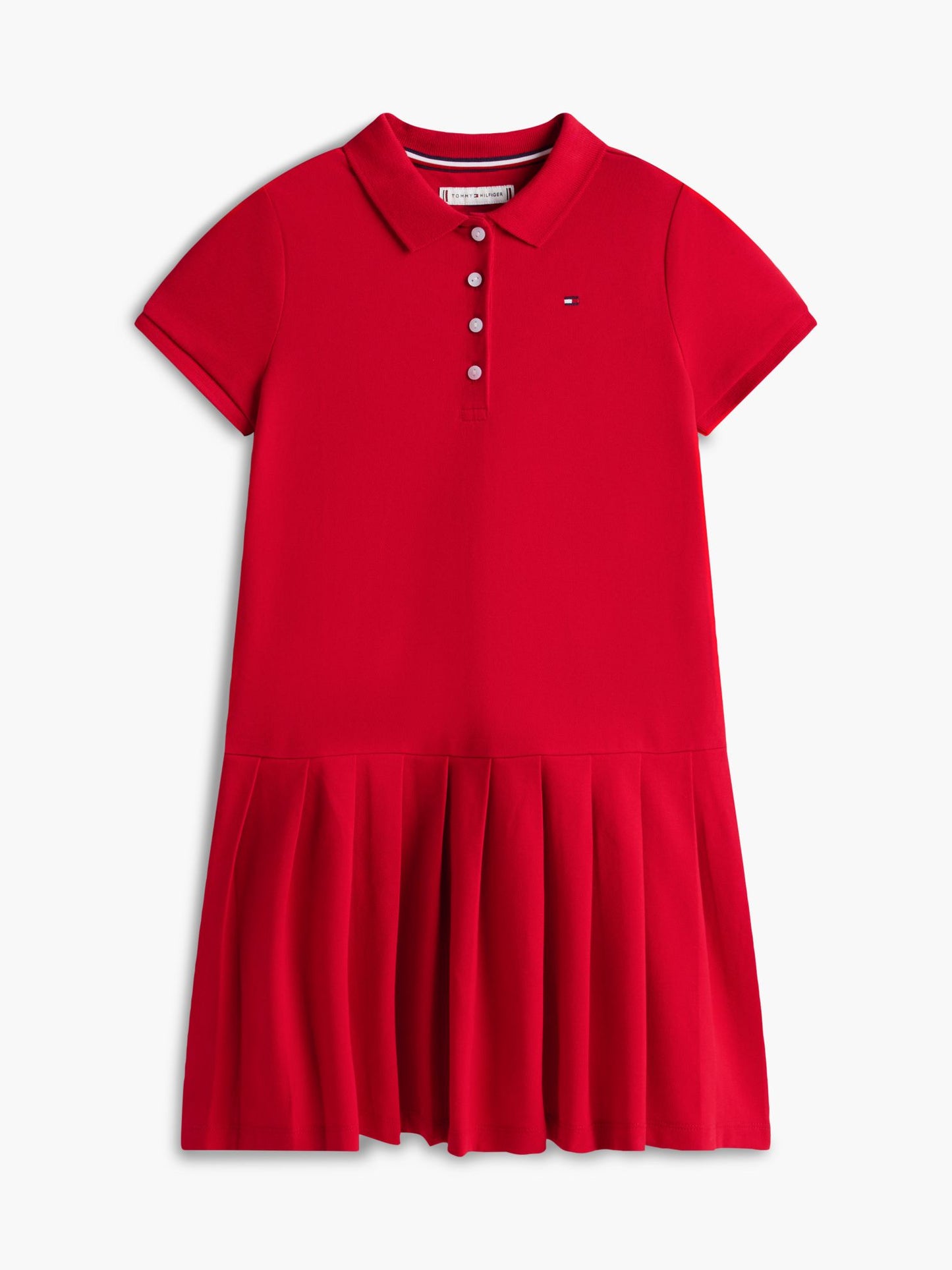 Tommy Hilfiger Kids' Pleated Stretch Polo Dress