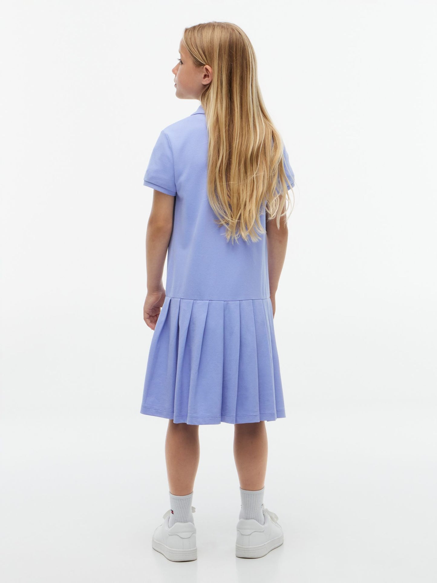Tommy Hilfiger Kids' Pleated Stretch Polo Dress