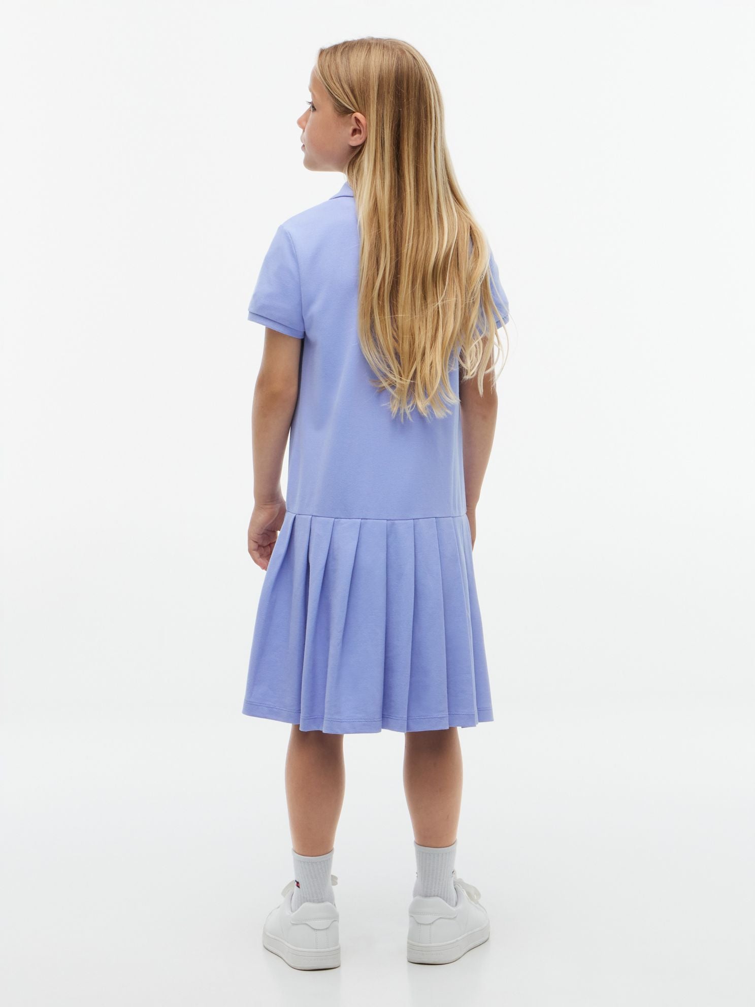 Tommy Hilfiger Kids' Pleated Stretch Polo Dress