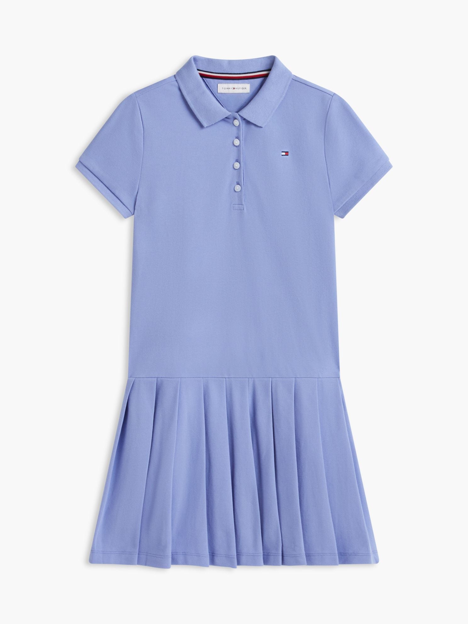 Tommy Hilfiger Kids' Pleated Stretch Polo Dress