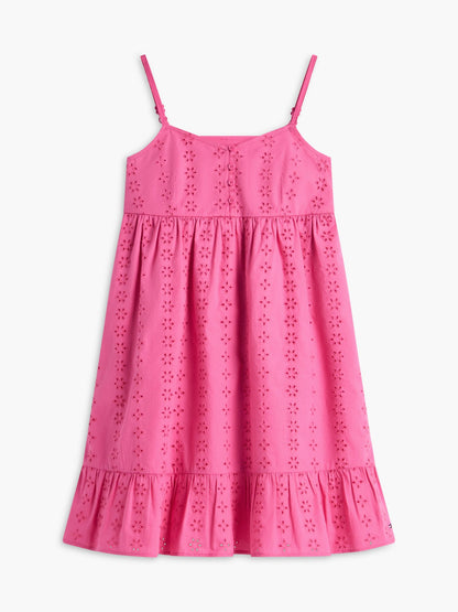 Tommy Hilfiger Kids' Embroidered Eyelet Dress