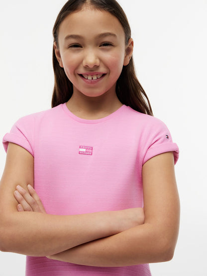 Tommy Hilfiger Kids' Tonal Flag Logo Skater Dress