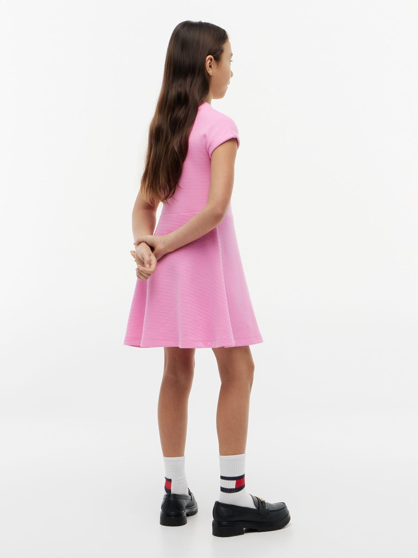 Tommy Hilfiger Kids' Tonal Flag Logo Skater Dress