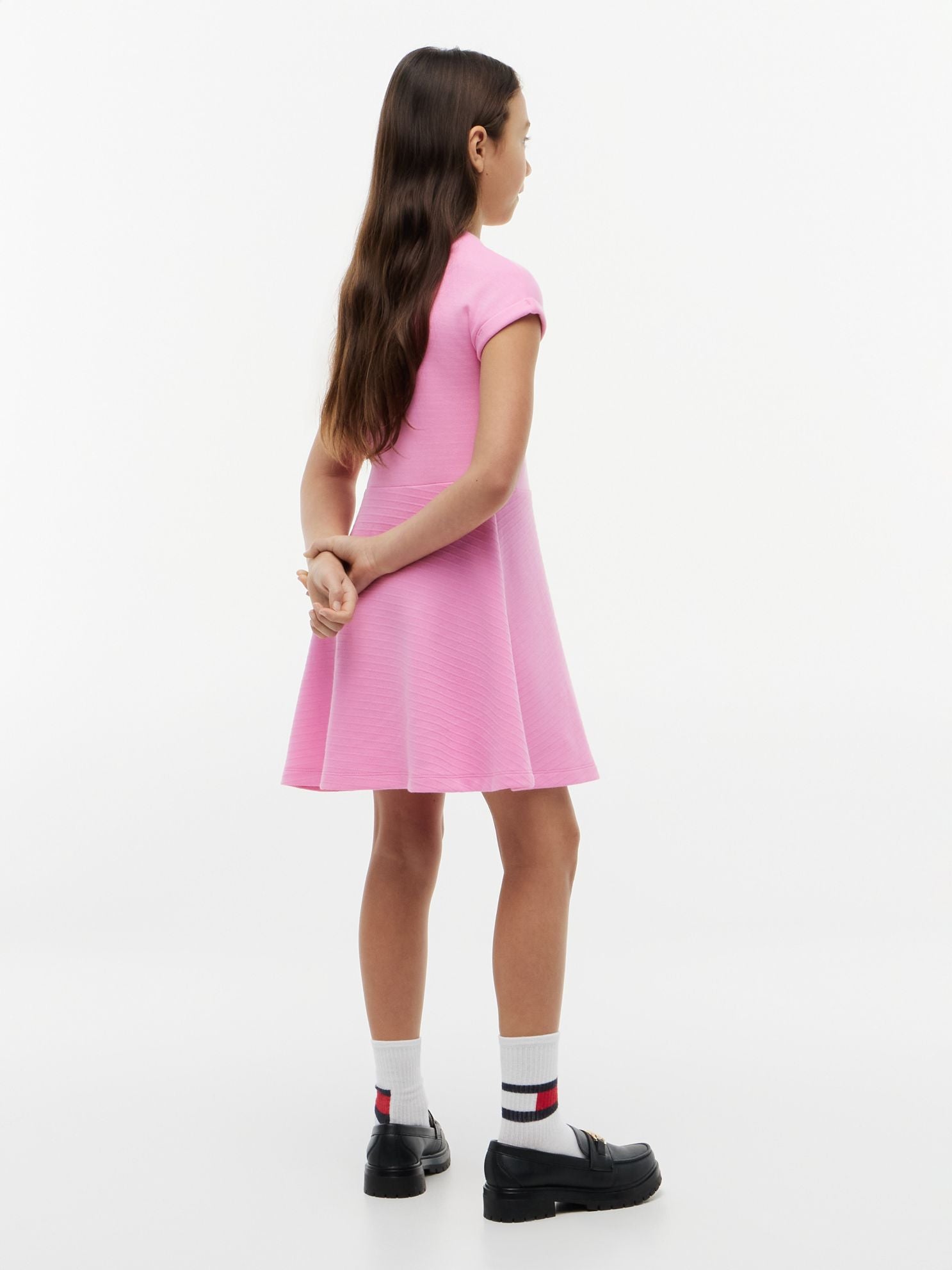 Tommy Hilfiger Kids' Tonal Flag Logo Skater Dress