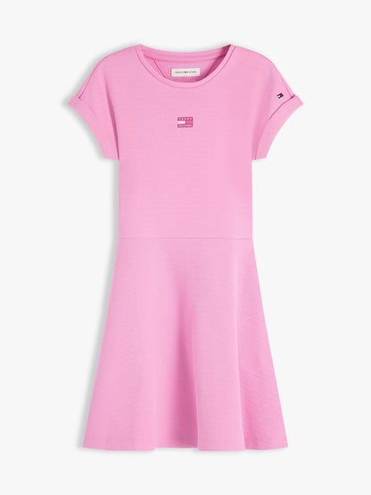 Tommy Hilfiger Kids' Tonal Flag Logo Skater Dress