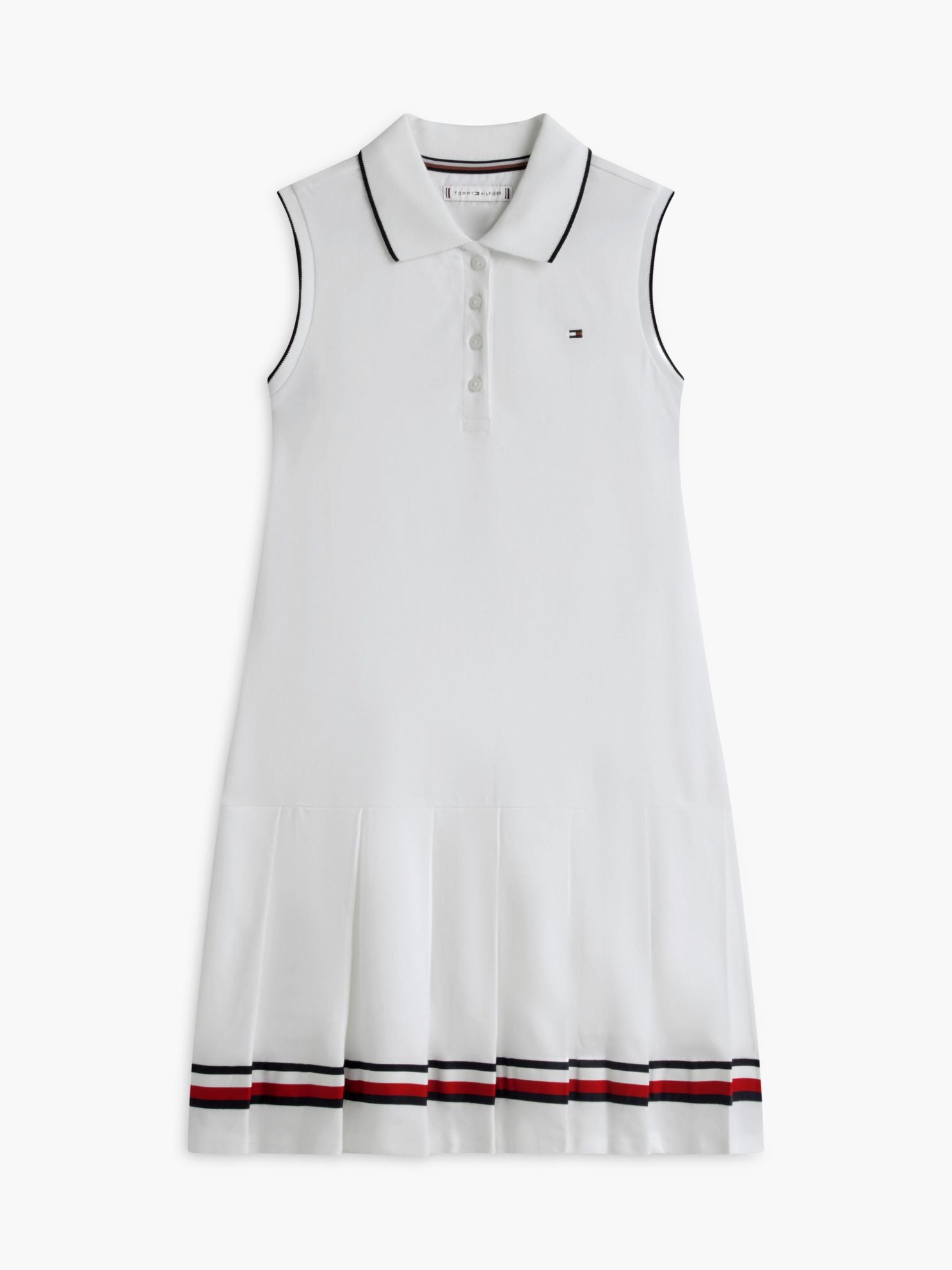 Tommy Hilfiger Kids' Sleeveless Pleated Polo Dress