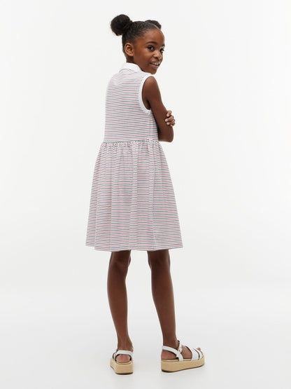 Tommy Hilfiger Kids' Striped Sleeveless Polo Dress