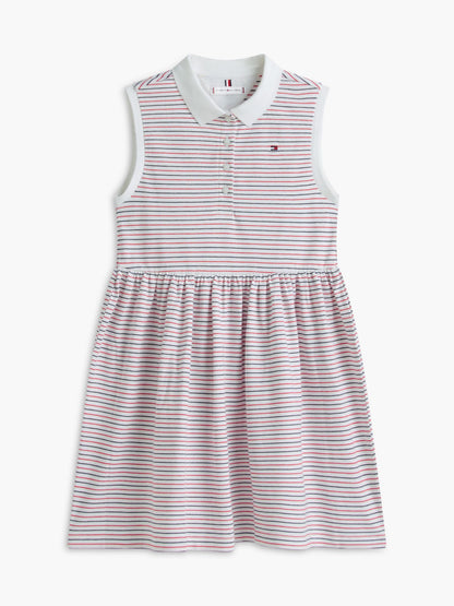 Tommy Hilfiger Kids' Striped Sleeveless Polo Dress