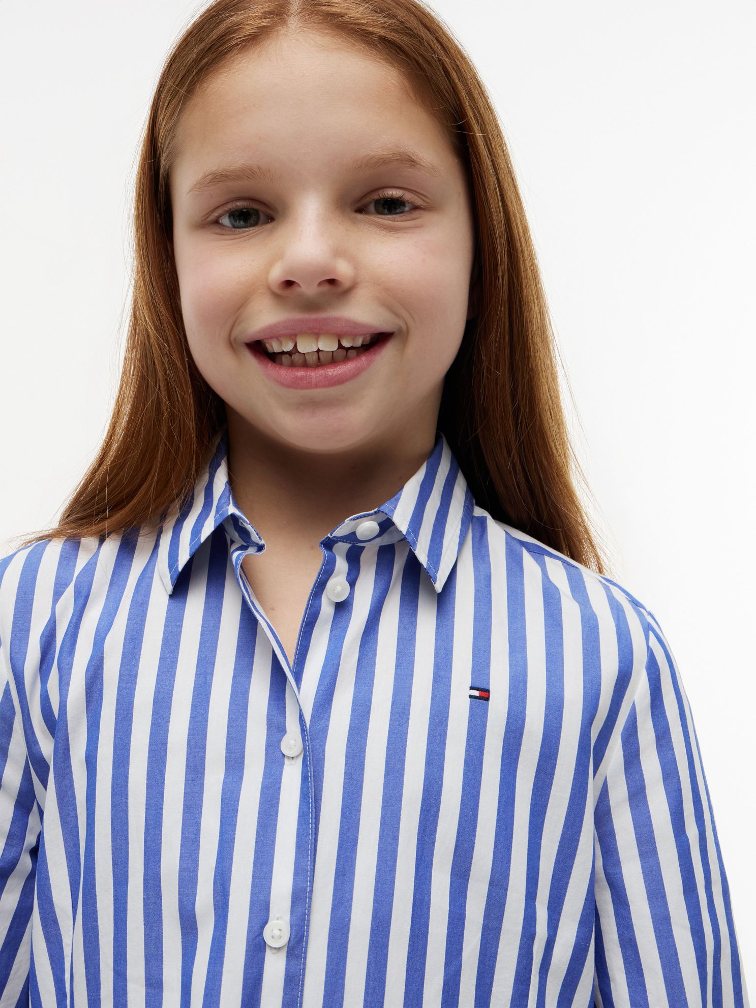Tommy Hilfiger Kids' Striped Pleated Shirtdress