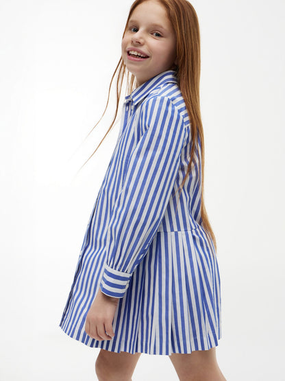 Tommy Hilfiger Kids' Striped Pleated Shirtdress