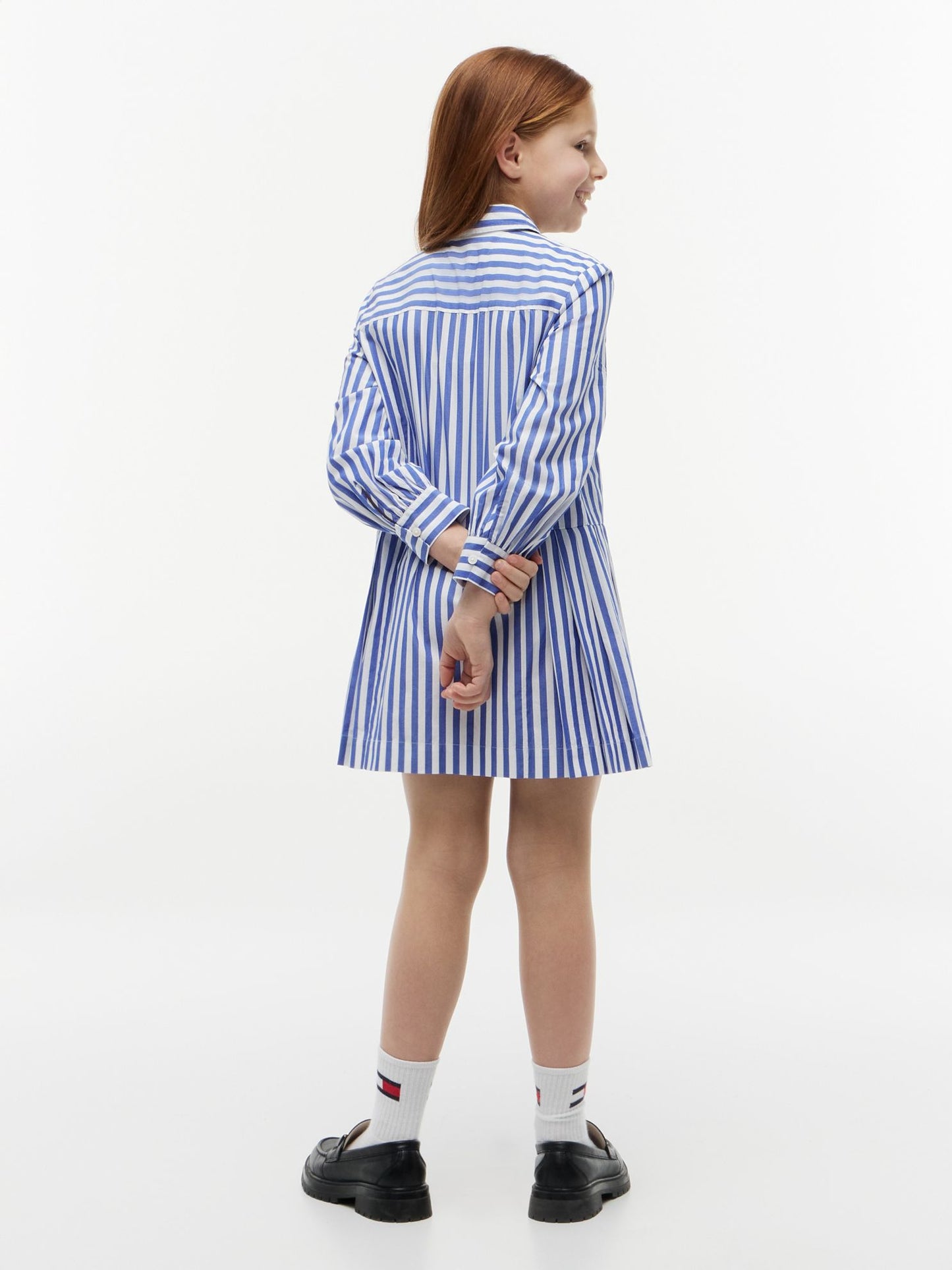 Tommy Hilfiger Kids' Striped Pleated Shirtdress