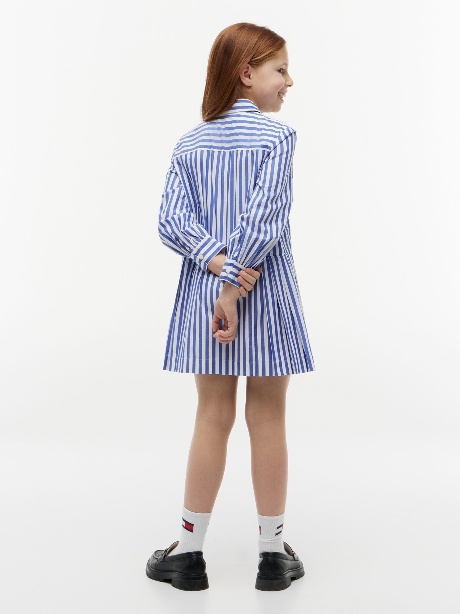 Tommy Hilfiger Kids' Striped Pleated Shirtdress