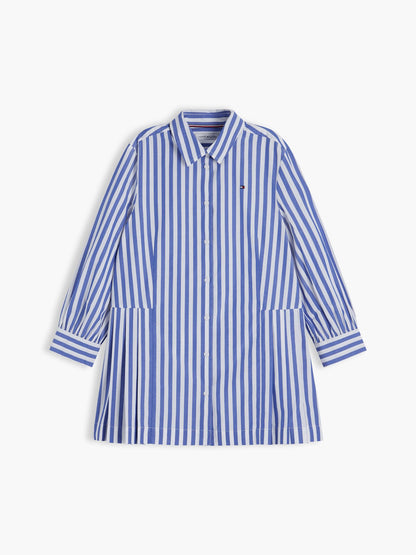 Tommy Hilfiger Kids' Striped Pleated Shirtdress