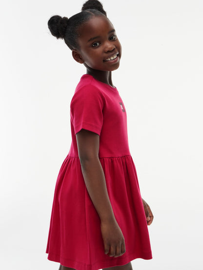 Tommy Hilfiger Kids' Rhinestone Flag Interlock Dress