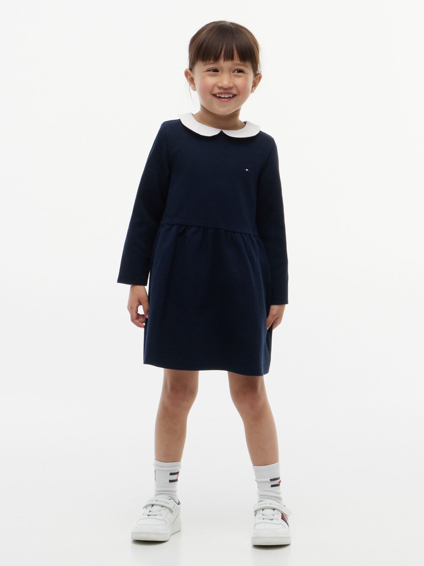 Tommy Hilfiger Kids' Stretchy Ribbed Fit and Flare Dress