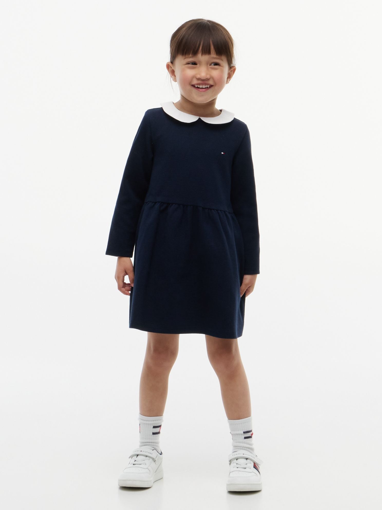 Tommy Hilfiger Kids' Stretchy Ribbed Fit and Flare Dress