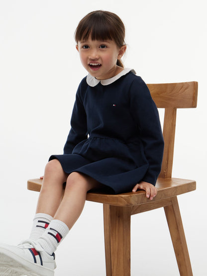 Tommy Hilfiger Kids' Stretchy Ribbed Fit and Flare Dress