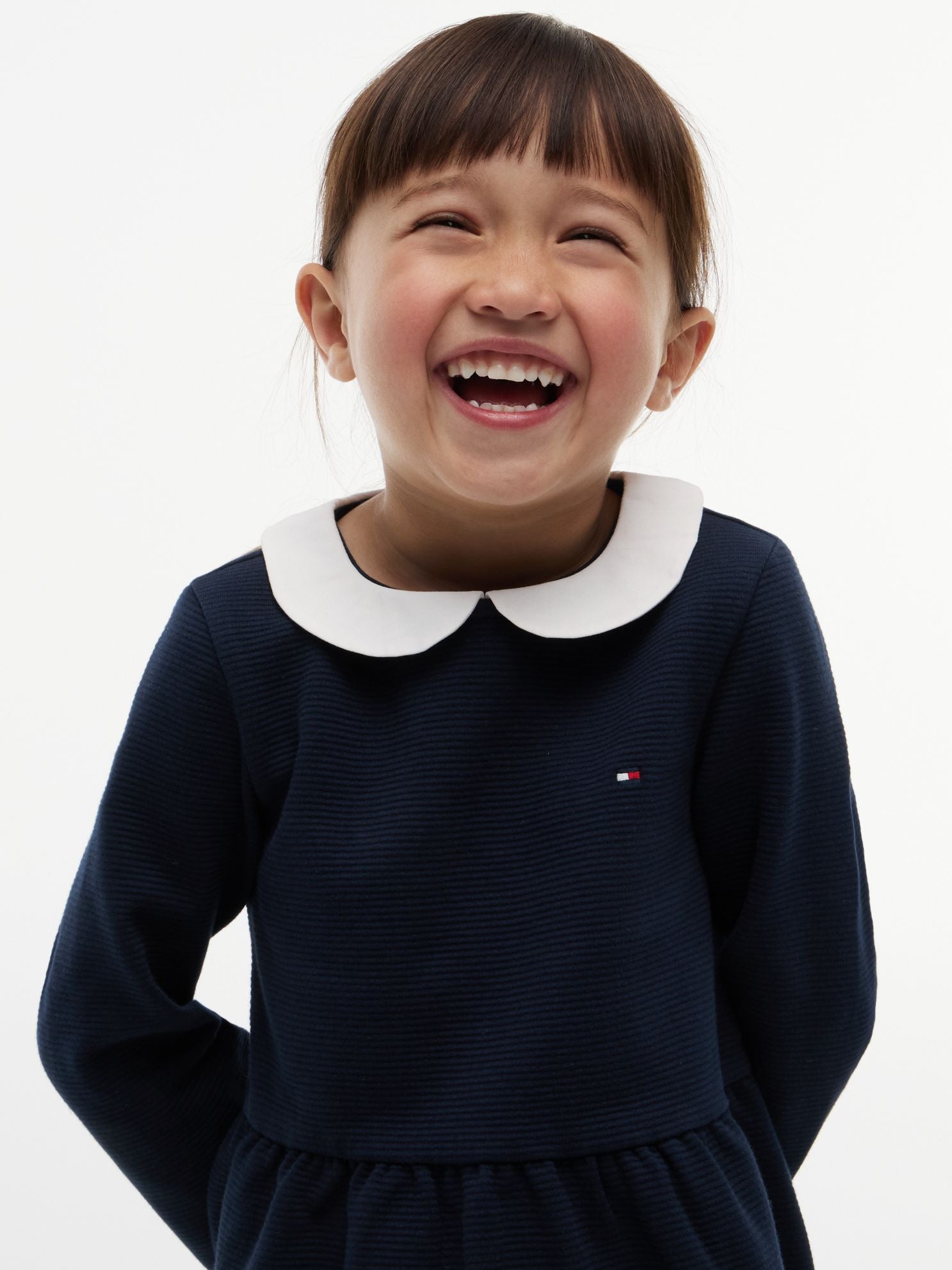 Tommy Hilfiger Kids' Stretchy Ribbed Fit and Flare Dress