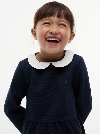 Tommy Hilfiger Kids' Stretchy Ribbed Fit and Flare Dress