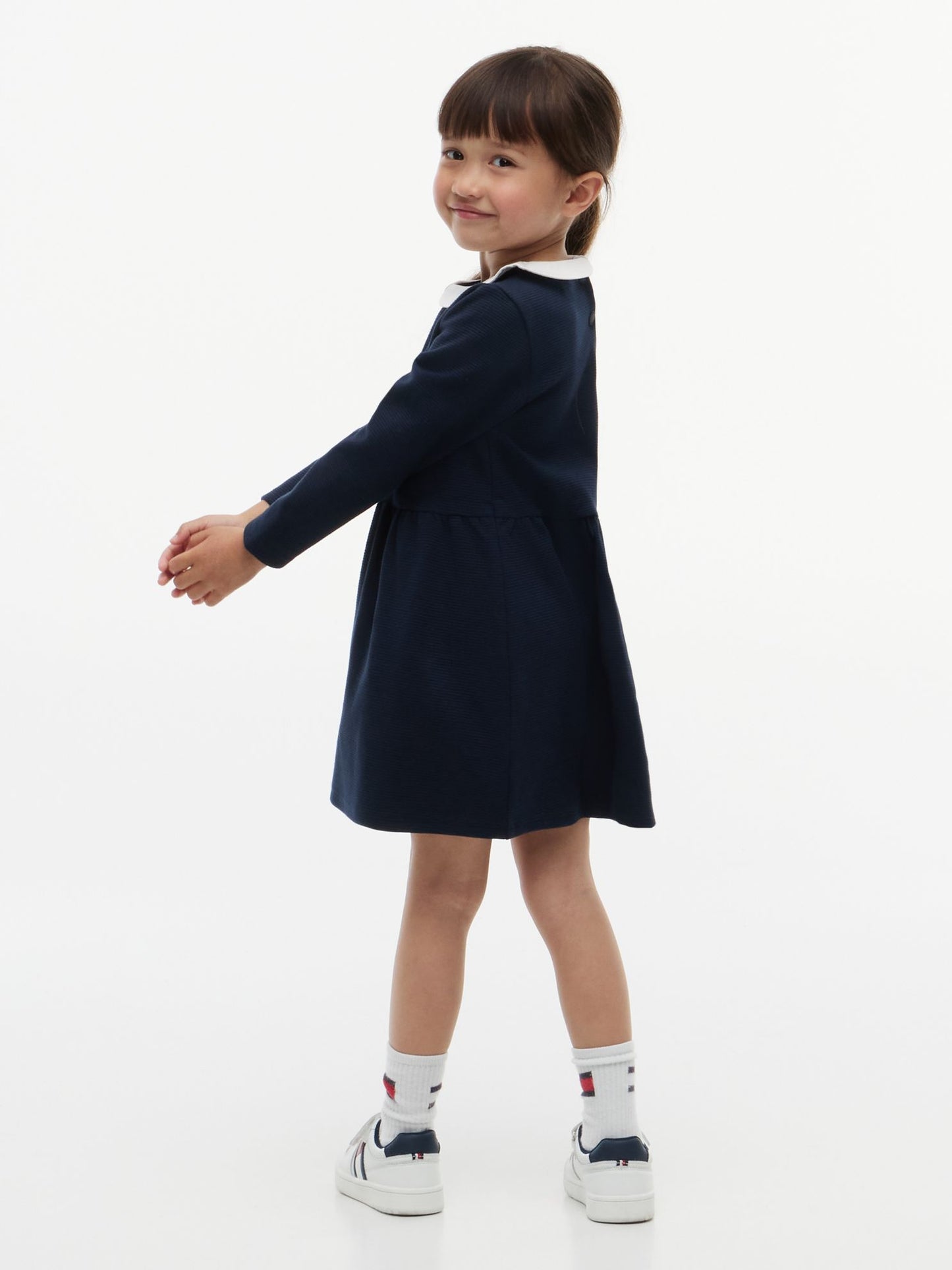 Tommy Hilfiger Kids' Stretchy Ribbed Fit and Flare Dress