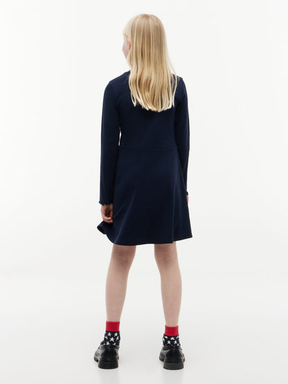Tommy Hilfiger Kids' Stretchy Mockneck Skater Dress