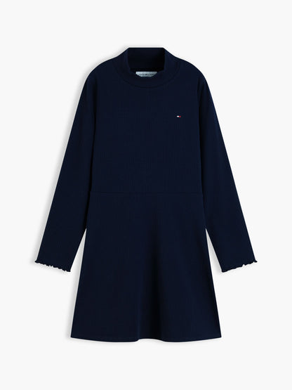 Tommy Hilfiger Kids' Stretchy Mockneck Skater Dress