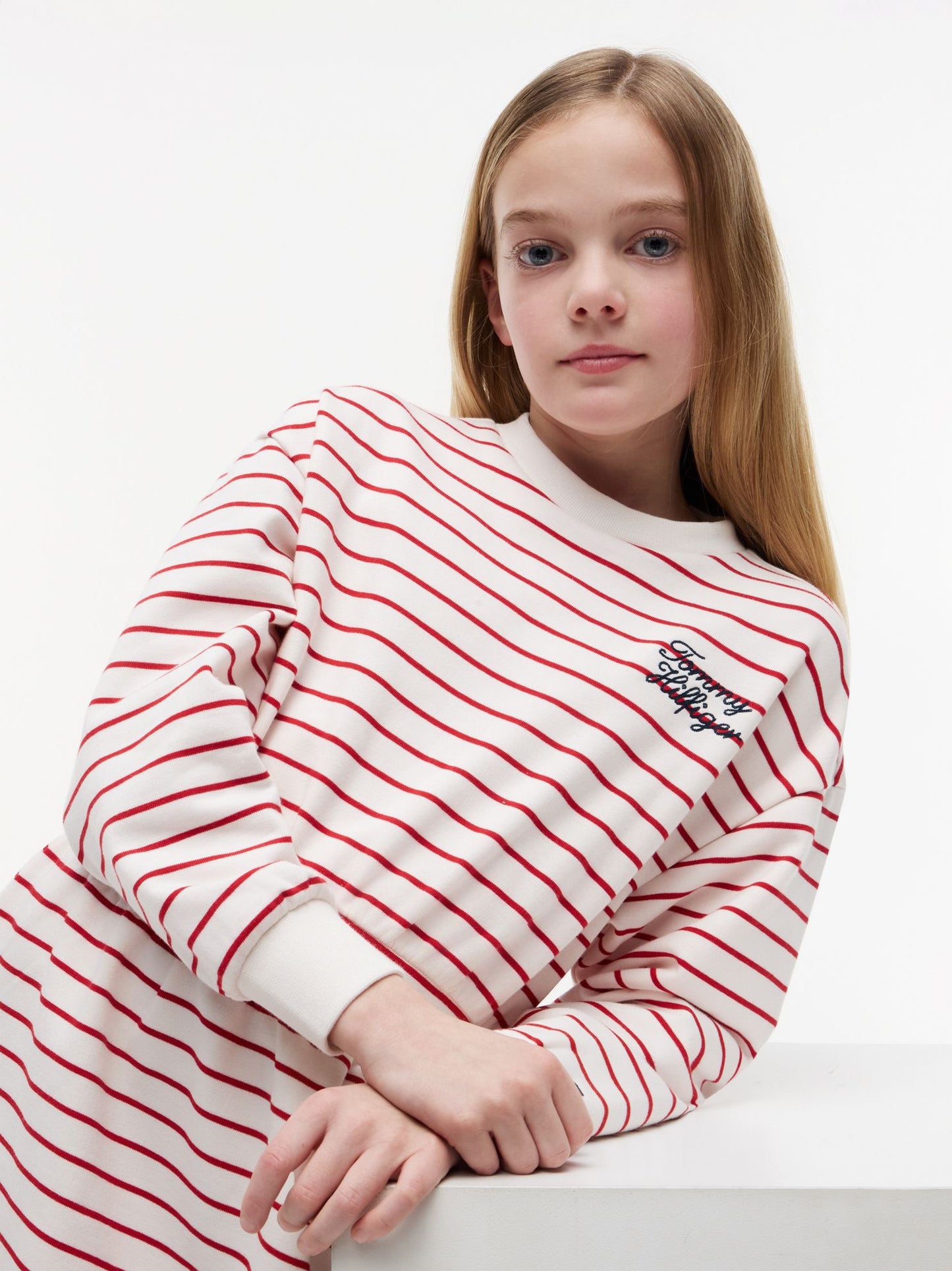 Tommy Hilfiger Kids' Striped Sweatshirt Dress
