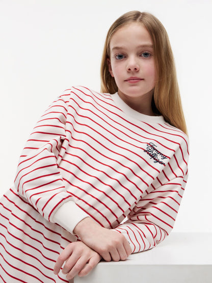 Tommy Hilfiger Kids' Striped Sweatshirt Dress