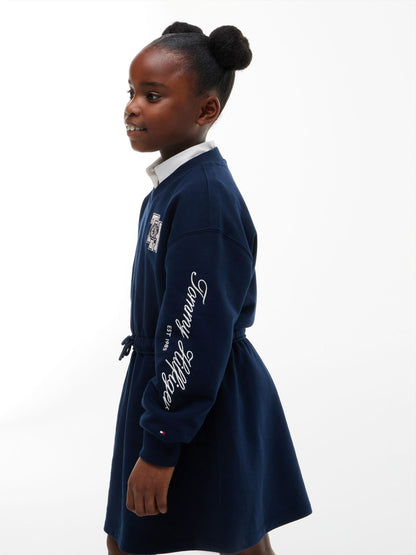 Tommy Hilfiger Kids' Monogram Logo Sweatshirt Dress