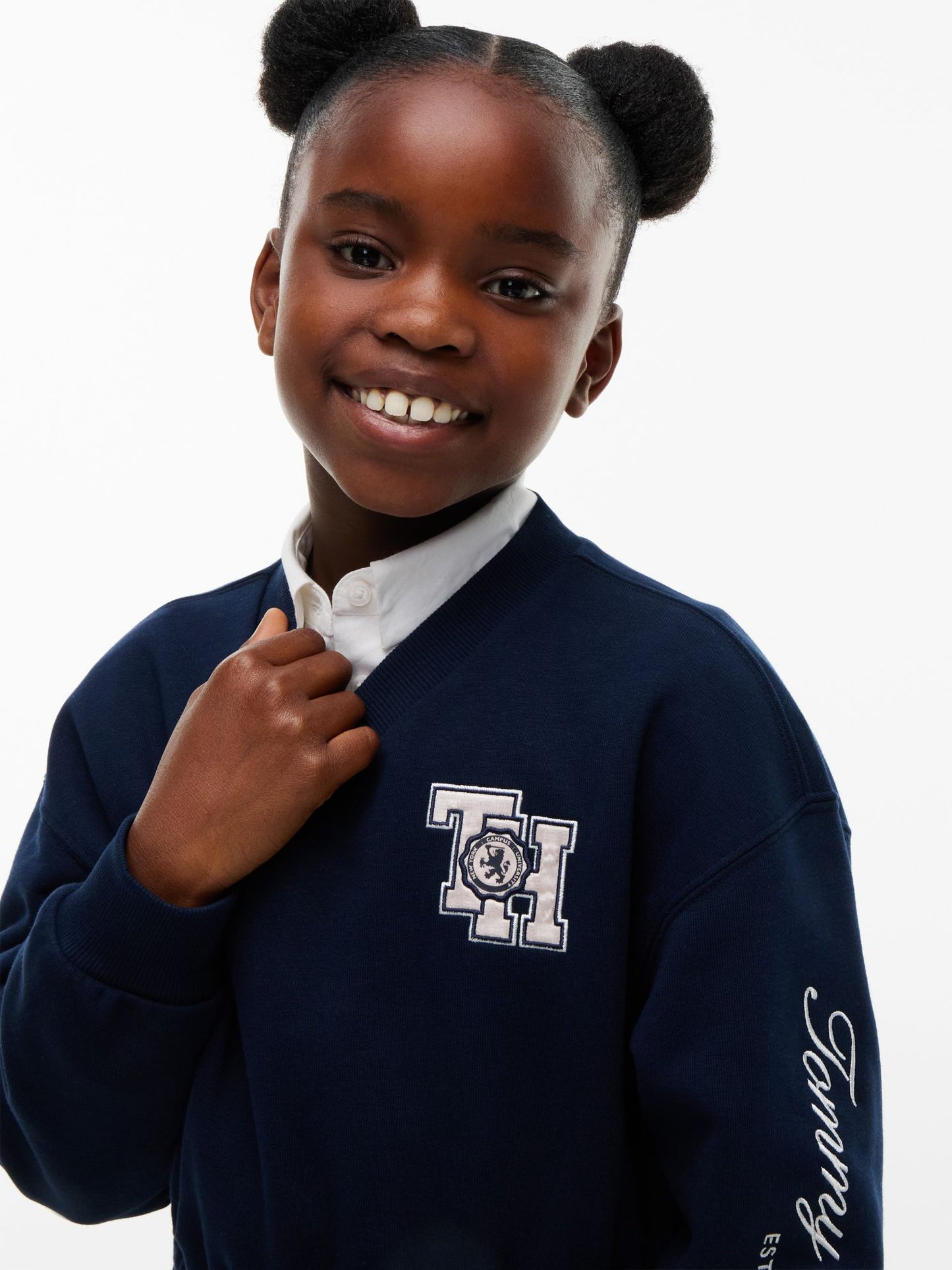 Tommy Hilfiger Kids' Monogram Logo Sweatshirt Dress